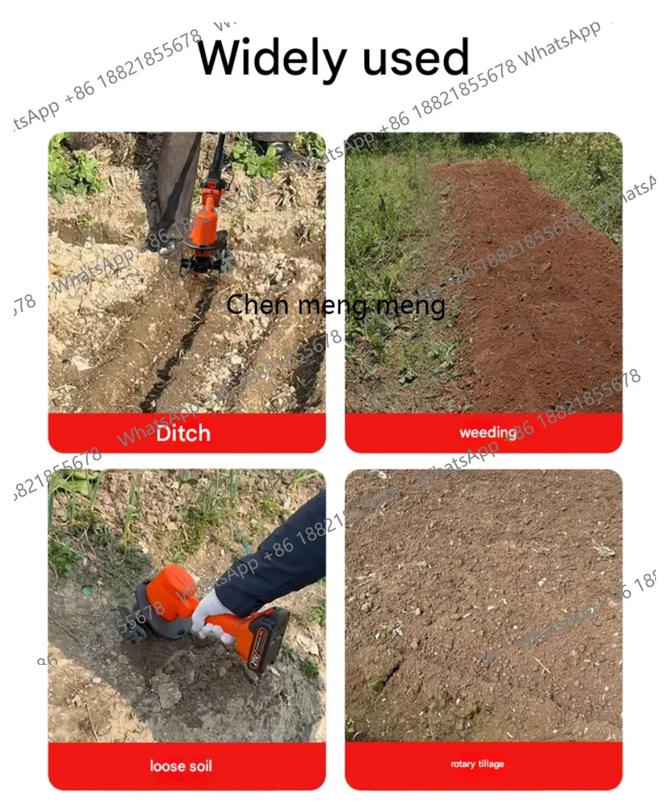 Soil Tilling Cultivator - Novo Cultivador e Raspador Elétrico 2