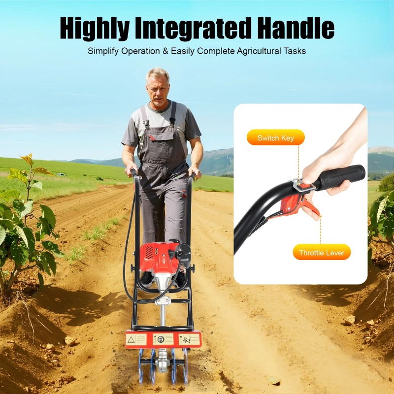 Cultivador de Jardim Tiller 52 - Soil Tilling Cultivator avaliação e preço